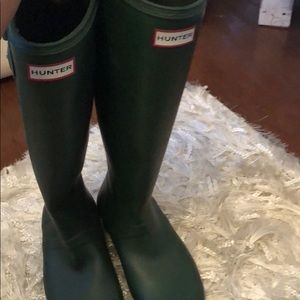 Green Hunter Rain Boots